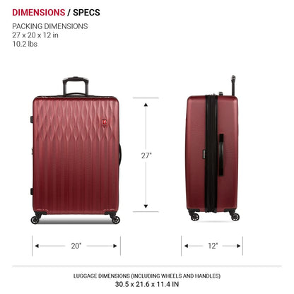 SwissGear Expandable Luggage with Spinner Wheels