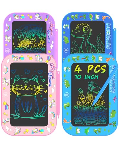 4 Pack LCD Kids Writing Tablet Drawing Boards