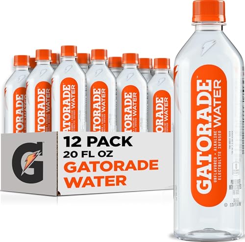 12 Pack Gatorade Electrolyte Alkaline Water 20 fl oz