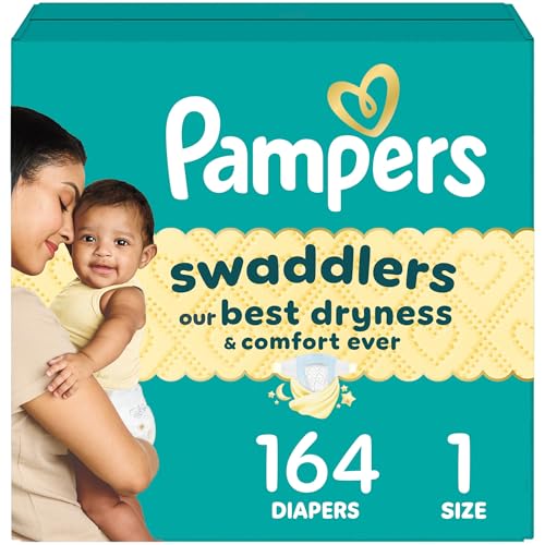 164 Count Pampers Swaddlers Disposable Baby Diapers