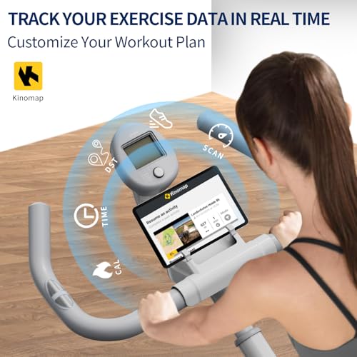 Adjustable Exercise Bike with Smartphone Mount