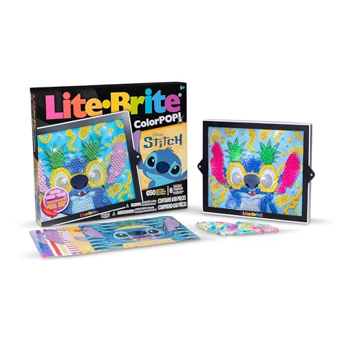 Lite Brite Color Pop Stitch Light Peg Art Toy