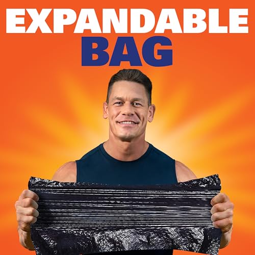 Hefty Ultra Strong 30 Gallon Trash Bags, Large Trash Bags 30 Gallon Size, Multipurpose, Break Resistant Drawstring Closure, Resists Leaks, Punctures, and Tears, Black, White Pine Breeze Scent, 50 Bags