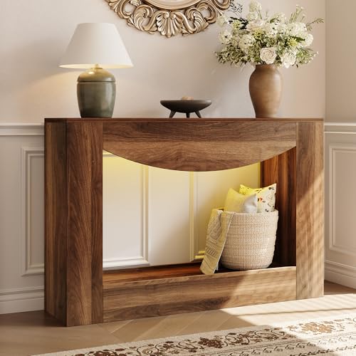 47-Inch LED Farmhouse Entryway Console Table