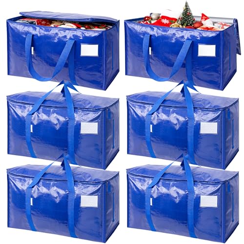6 Pack Extra Large Heavy Duty Moving Storage Bags
