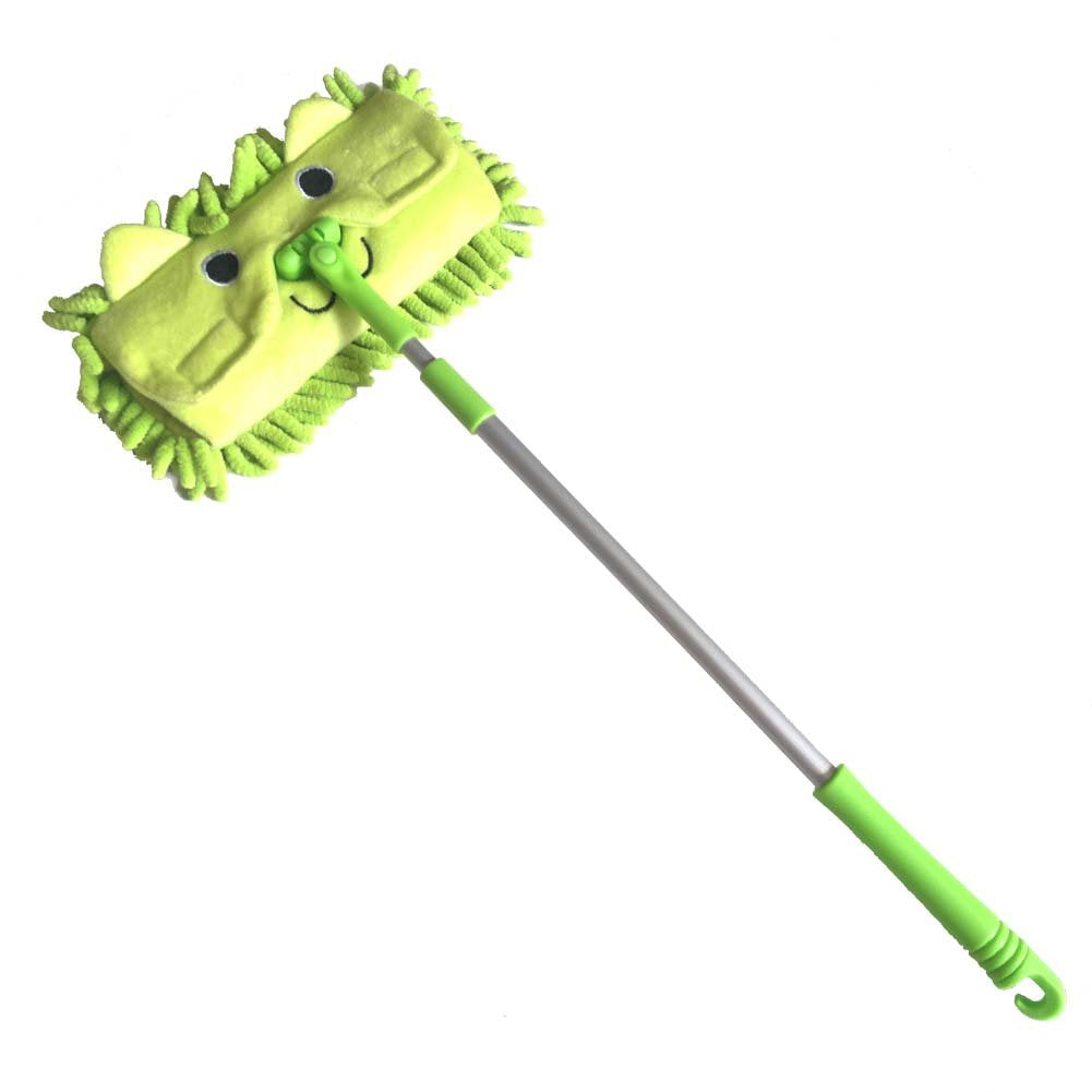 Xifando Mini Housekeeping Cleaning Tools for Children,3pcs Include Mop,Broom,Dustpan (Green Mop+Frash Yellow Broom&Dustpan)