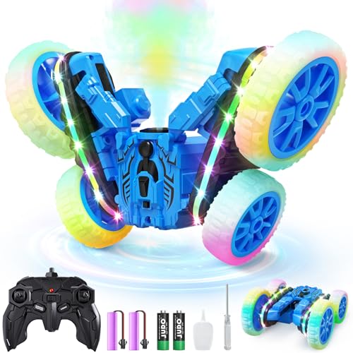 Remote Control Transforming Stunt Car with LED Lights