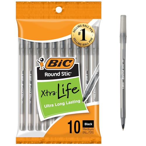 10 Pack BIC Ballpoint Pens Medium Point Bulk