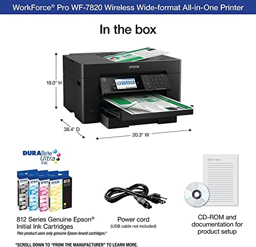 Epson 522 EcoTank Ink Ultra-high Capacity Bottle Black & Color Combo Pack (T522120-BCS) Works with EcoTank ET-2720, ET-2800, ET-2803, ET-2840, ET-4700, ET-4800, ET-4810