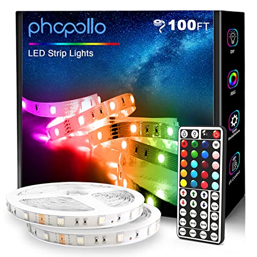 100ft 5050 LED Strip Lights for Bedroom