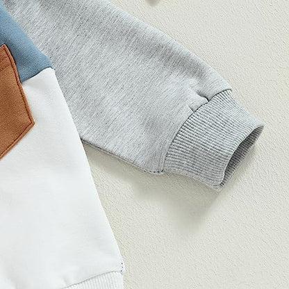 Toddler Color Block Sweatshirt and Joggers Set