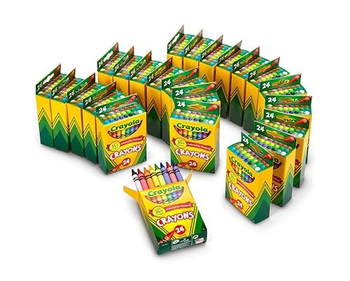 24 Pack Crayola Crayons Bulk School Supplies