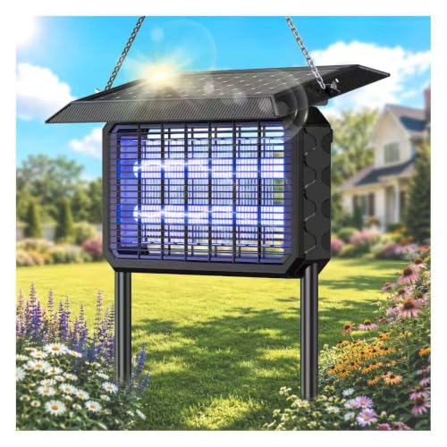 Solar Cordless Bug Zapper with 6000mAh Battery