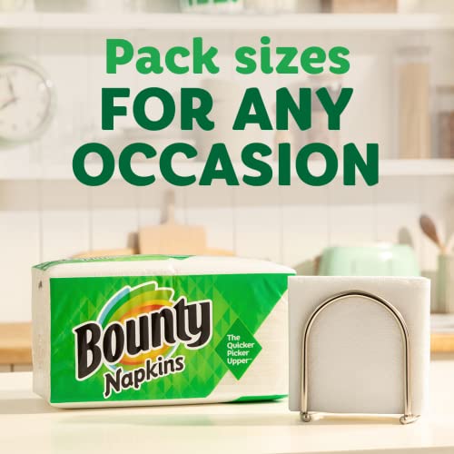 Bounty Paper Napkins, White, 1 Pack, 200 Sheets per Pack