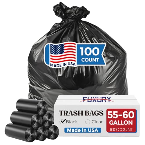 100 Count 60 Gallon Medium Duty Trash Bags