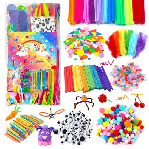 1000+ Pieces Kids Arts and Crafts Supplies Kit