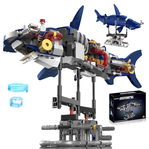 631 Piece Mechanical Shark STEM Building Kit