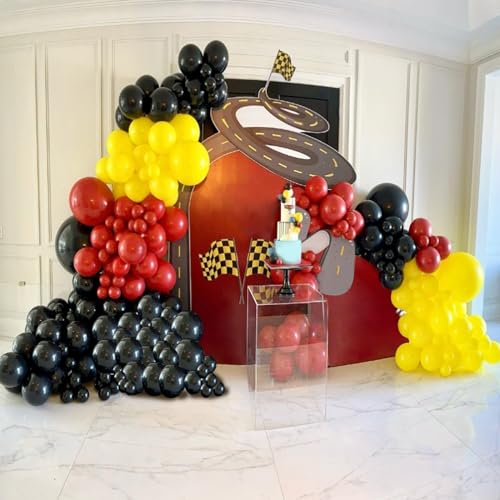 155 Pack Race Car Balloon Garland Arch Kit Party