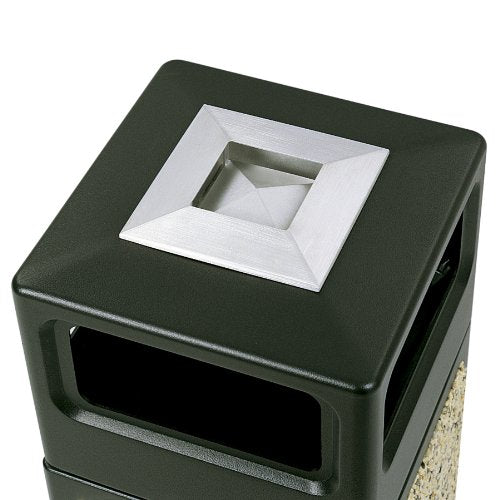 Safco 30-Gallon Weather-Resistant Trash Can with Ashtray