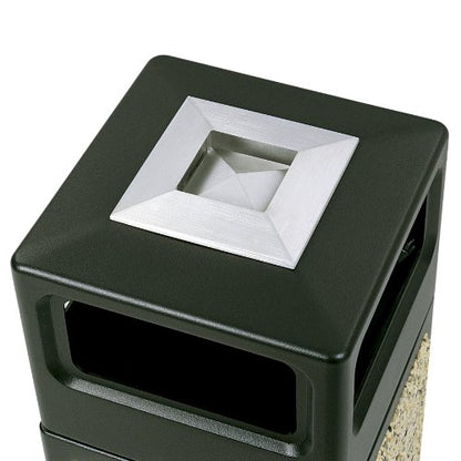 Safco 30-Gallon Weather-Resistant Trash Can with Ashtray