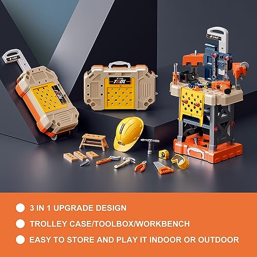 Kids Tool Bench Set with Electric Toy Drill