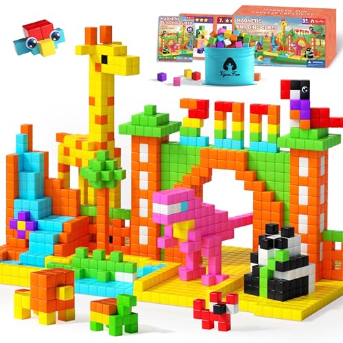 65 Piece Magnetic Building Blocks STEM Toy Set