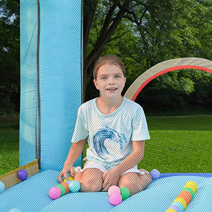 Meland Bounce House - Unicorn Inflatable Bouncer with Slide Plus Heavy Duty Blower, Jump Castle for Kids Toddlers Family Bouncy Playhouse for Indoor Outdoor Backyard Party