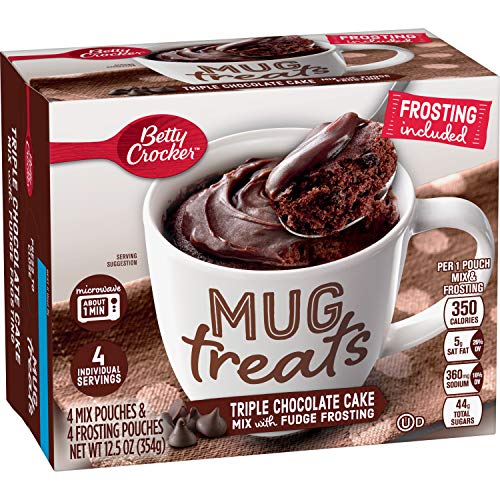 4 Count Betty Crocker Triple Chocolate Mug Cake Mix