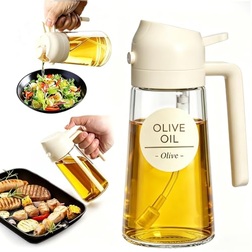 16oz Glass Olive Oil Sprayer Dispenser Bottle