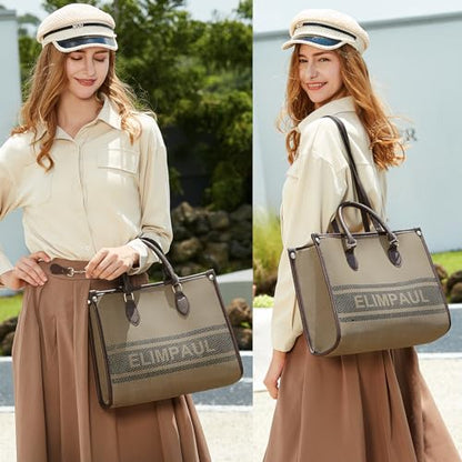 Women Fashion Handbag Wallet Tote Bag Shoulder Bag Top Handle Satchel Purse Set