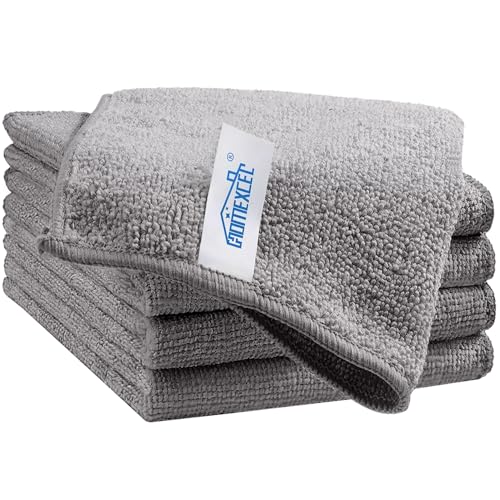5 Pack Microfiber Cleaning Cloths Lint-Free Reusable Towels