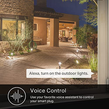 Kasa Smart Outdoor Wi-Fi Plug with 2 Sockets