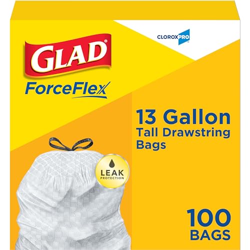 100 Count Glad ForceFlex 13 Gallon Kitchen Trash Bags