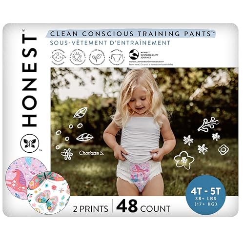 48 Count Honest Training Pants Hypoallergenic Fragrance Free