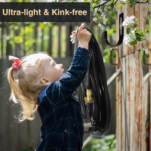 100ft Lefree Lightweight Garden Hose with Nozzle