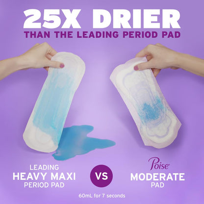84 Count Poise Incontinence Pads for Bladder Leaks