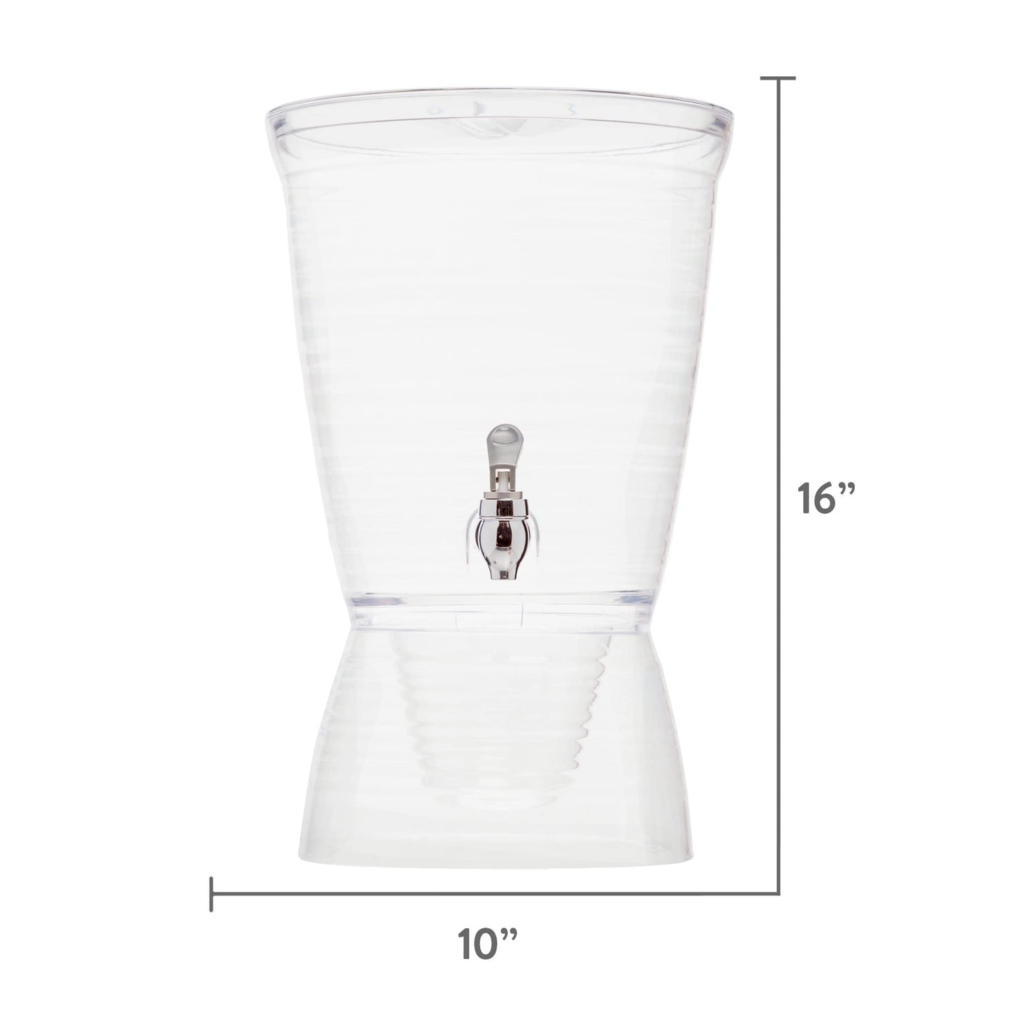 CreativeWare 2.5 Gallon Clear Beverage Dispenser