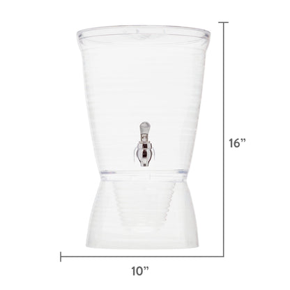 CreativeWare 2.5 Gallon Clear Beverage Dispenser