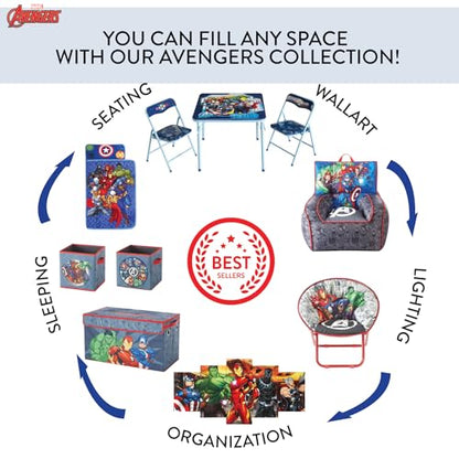 Avengers Kids Table Lamp with Decorative Shade