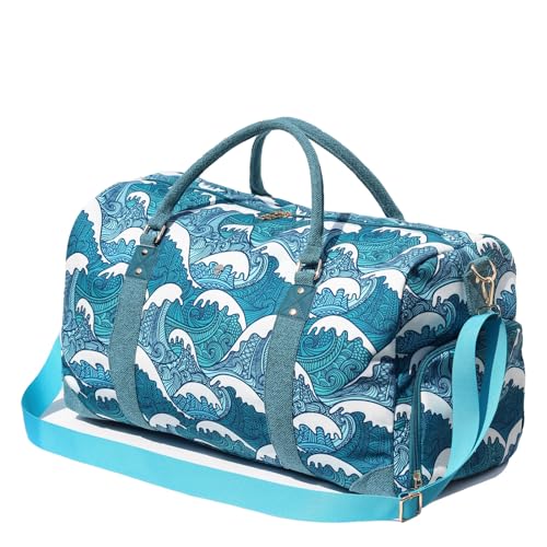 ESVAN Weekender Travel Duffel Bag with Shoe Compartment