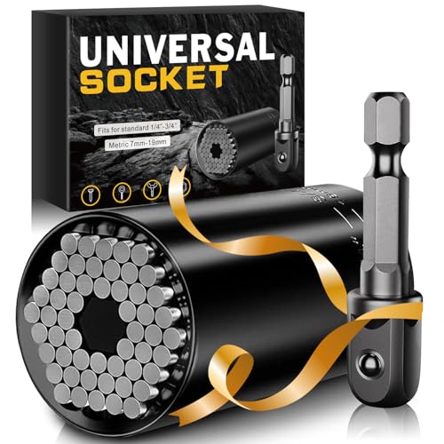 Universal Socket Set with Power Drill Adapter 7-19mm