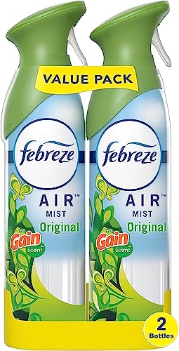2 Pack Febreze Gain Scent Air Freshener Spray