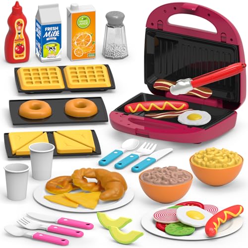 50 Piece Kids Pretend Play Kitchen Food Set