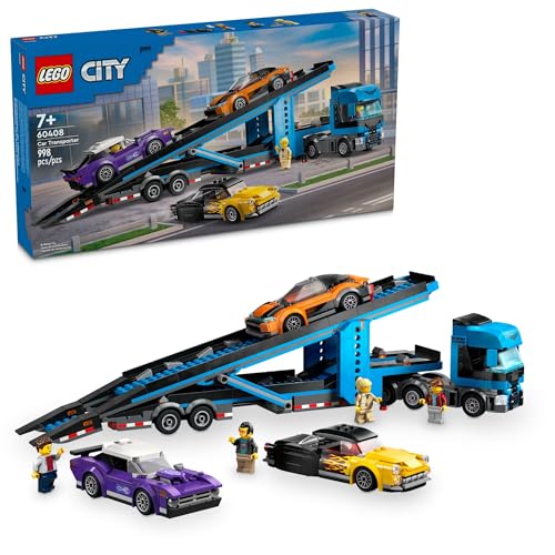 LEGO City Car Transporter Truck Building Toy Set