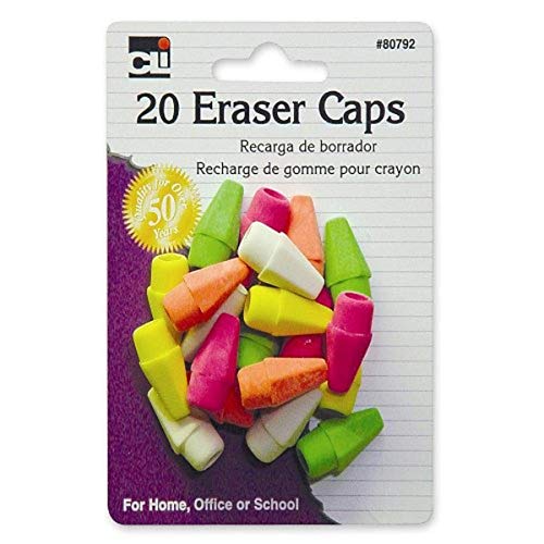 20 Pack Pencil Eraser Caps