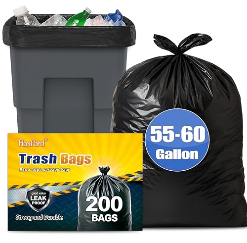 200 Count 55-60 Gallon Extra Large Trash Bags