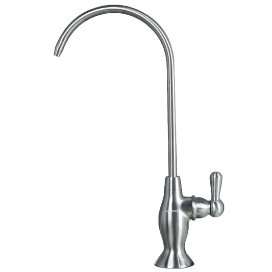 Drinking Water Filter Faucet, Kitchen Stainless Steel Water Purifier Faucet for Reverse Osmosis Water Filtration System, Non-Air Gap, Lead-Free, Brushed Nickel