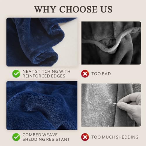 LaSyL Cozy Plush Fleece Blanket King Size