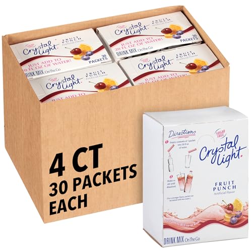 120 Count Crystal Light Sugar-Free Fruit Punch Mix