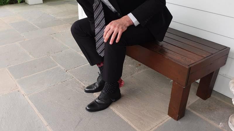 3 Pair Chaps Men's Classic Dress Socks